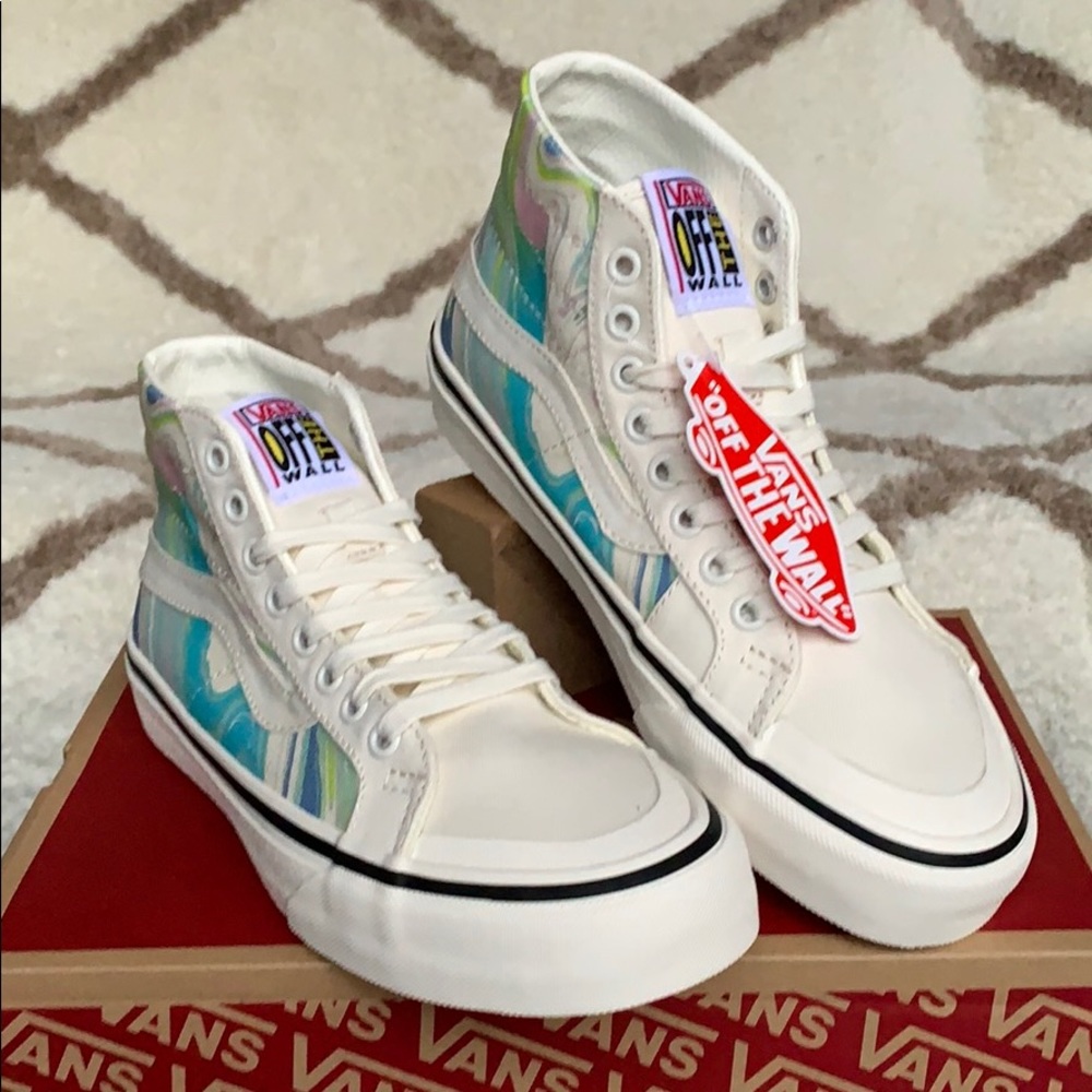 •VANS SK8-Hi 138 DECON RESIN SWIRL Marshmallow WMNS - Picture 4 of 16